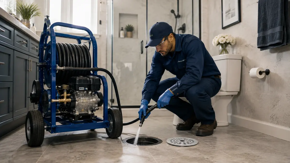 Bathroom Drain Hydro Jetting in Laguna Beach