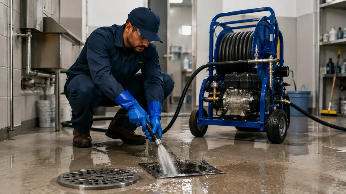Floor Drain Hydro Jet Cleaning in Laguna Beach
