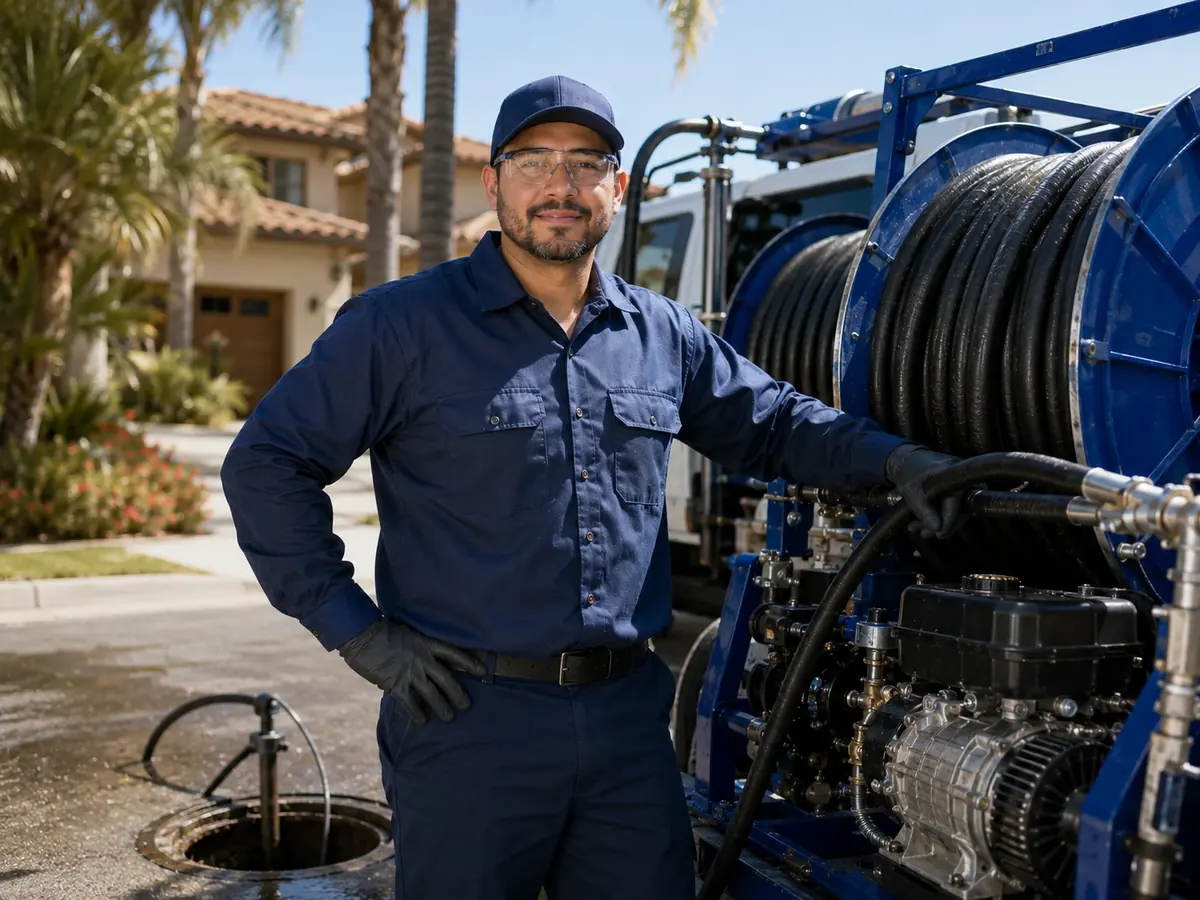 Hydro jet sewer cleaning in Laguna Beach