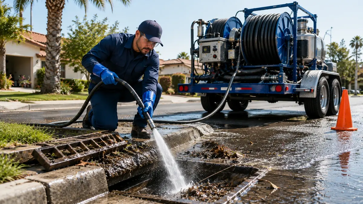 Storm Drain Hydro Jet Cleaning in Laguna Beach